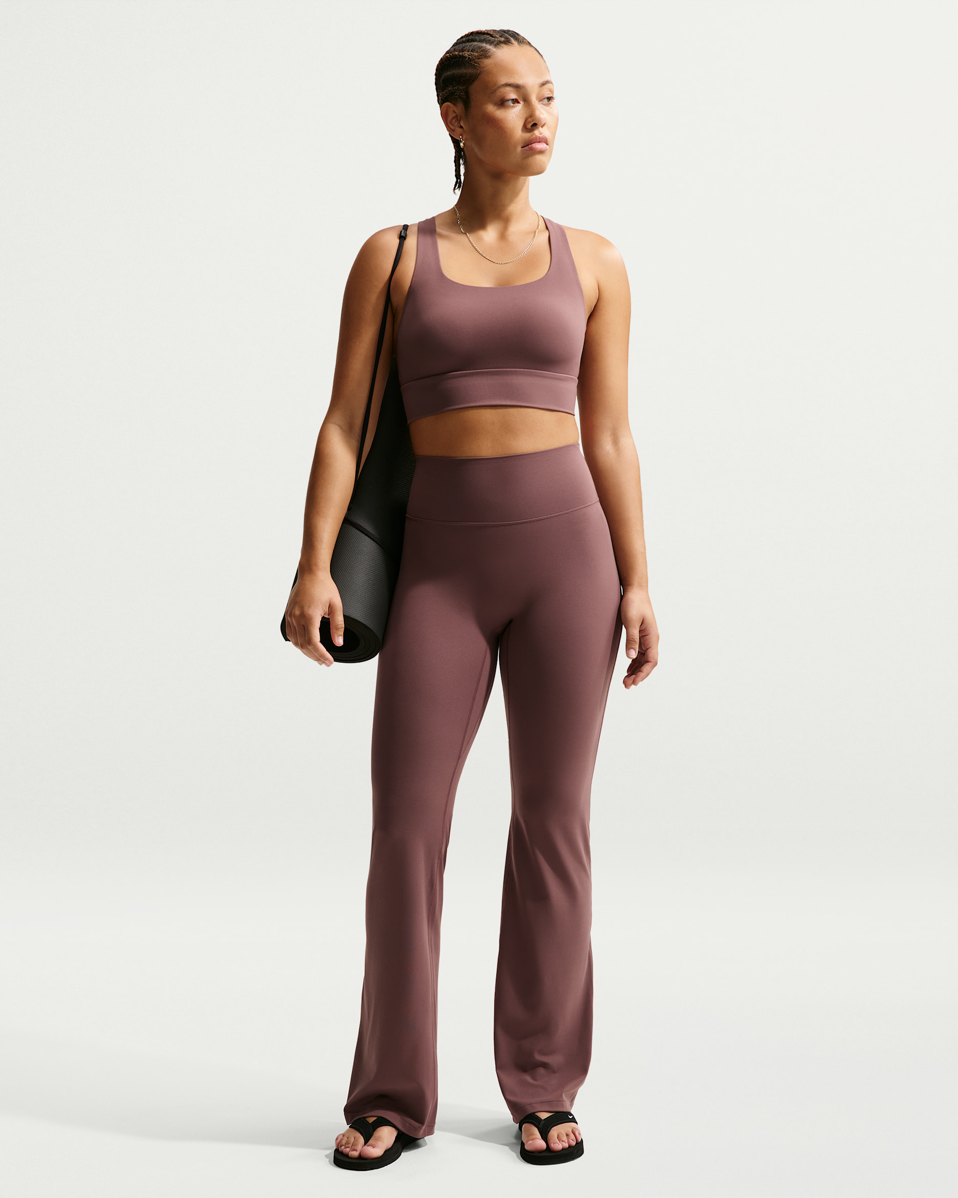 Xさん宛 NIKE Nike Zenvy Women's High-Waisted Flared Leggings with No Front Seam